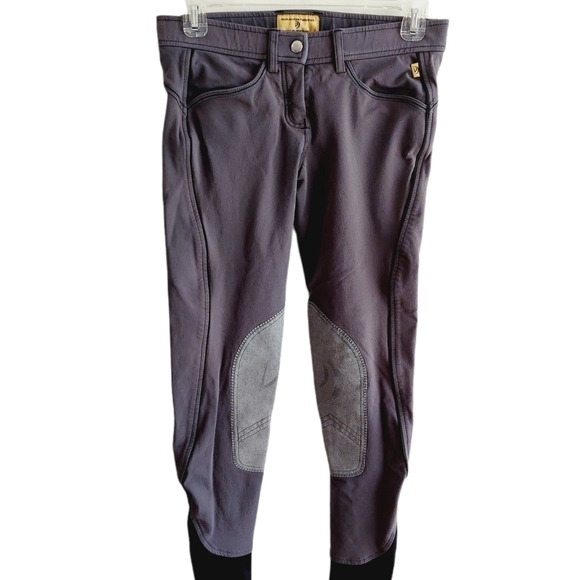 Devon-Aire Fine Riding Apparel Breeches Size 26 Gray Equestrian Pants Western - Picture 1 of 11